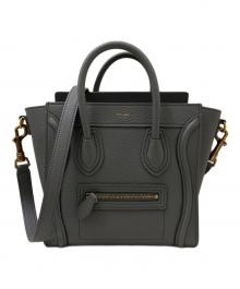 CELINE（セリーヌ）の古着「ラゲージナノショッパーハンドバッグ」｜グレー