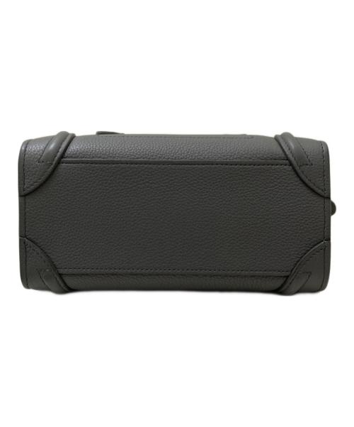 CELINE（セリーヌ）CELINE (セリーヌ) ラゲージナノショッパーハンドバッグ グレー サイズ:ナノの古着・服飾アイテム