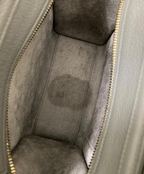 CELINE（セリーヌ）CELINE (セリーヌ) ラゲージナノショッパーハンドバッグ グレー サイズ:ナノの古着・服飾アイテム