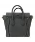 CELINE (セリーヌ) ラゲージナノショッパーハンドバッグ グレー サイズ:ナノ：200000円
