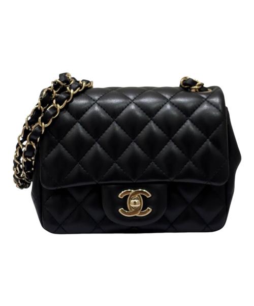CHANEL（シャネル）CHANEL (シャネル) ミニマトラッセ チェーンショルダーバッグ ブラック サイズ:ミニの古着・服飾アイテム