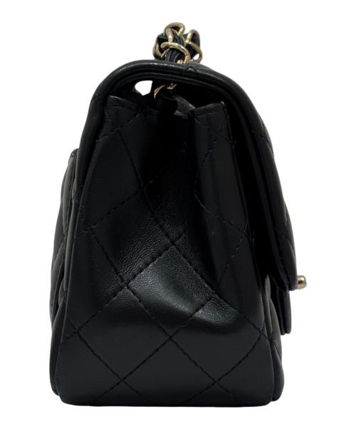 CHANEL（シャネル）CHANEL (シャネル) ミニマトラッセ チェーンショルダーバッグ ブラック サイズ:ミニの古着・服飾アイテム