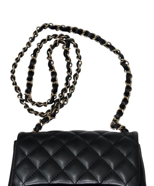 CHANEL（シャネル）CHANEL (シャネル) ミニマトラッセ チェーンショルダーバッグ ブラック サイズ:ミニの古着・服飾アイテム