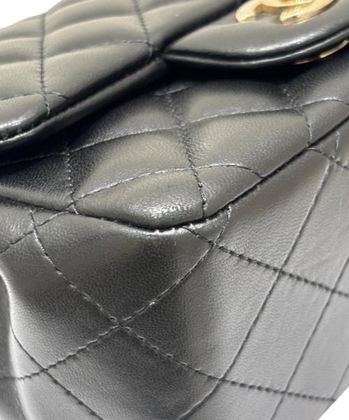 CHANEL（シャネル）CHANEL (シャネル) ミニマトラッセ チェーンショルダーバッグ ブラック サイズ:ミニの古着・服飾アイテム