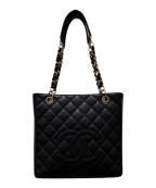 CHANELシャネル）の古着「PSTトートバッグ」｜ブラック