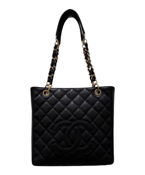 CHANEL（シャネル）CHANEL (シャネル) PSTトートバッグ ブラックの古着・服飾アイテム