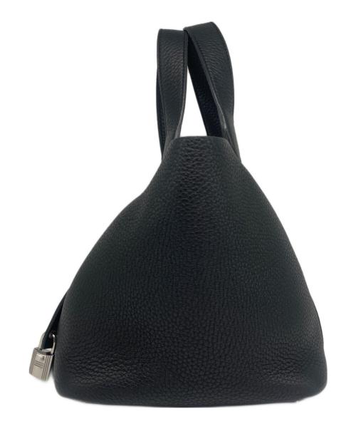 HERMES（エルメス）HERMES (エルメス) ピコタンPM/Picotin Lock 18/トリヨンクレマンス/Z刻印/シルバー金具/ハンドバッグ/レザーバッグ ブラック サイズ:PMの古着・服飾アイテム