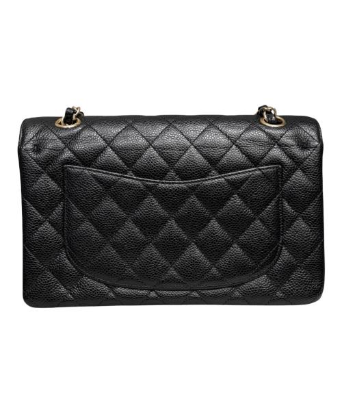 CHANEL（シャネル）CHANEL (シャネル) マトラッセ23/Wフラップチェーンショルダーバッグ/キャビアスキン/ゴールド金具/1919****/2014年頃 ブラック×ゴールド金具 サイズ:23の古着・服飾アイテム