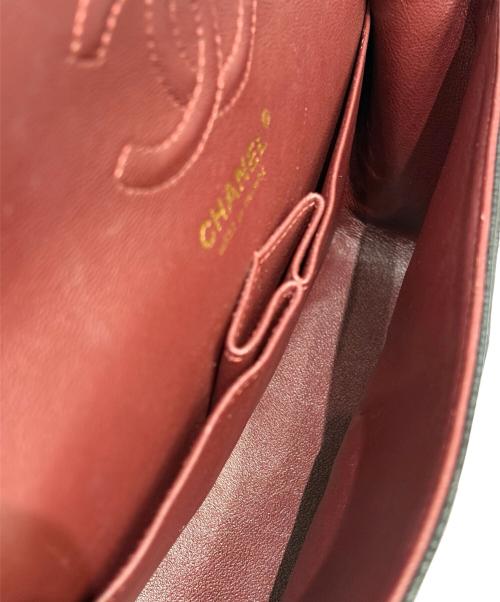 CHANEL（シャネル）CHANEL (シャネル) マトラッセ23/Wフラップチェーンショルダーバッグ/キャビアスキン/ゴールド金具/1919****/2014年頃 ブラック×ゴールド金具 サイズ:23の古着・服飾アイテム