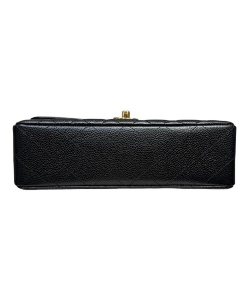 CHANEL（シャネル）CHANEL (シャネル) マトラッセ23/Wフラップチェーンショルダーバッグ/キャビアスキン/ゴールド金具/1919****/2014年頃 ブラック×ゴールド金具 サイズ:23の古着・服飾アイテム