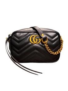 GUCCI（グッチ）の古着「GGマーモント カメラショルダーバッグ」｜ブラック