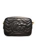 GUCCI (グッチ) GGマーモント カメラショルダーバッグ ブラック：180000円