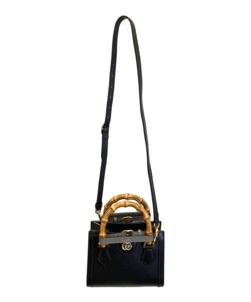 GUCCI（グッチ）GUCCI (グッチ) ダイアナ ミニトートバッグ ブラック サイズ:ミニの古着・服飾アイテム