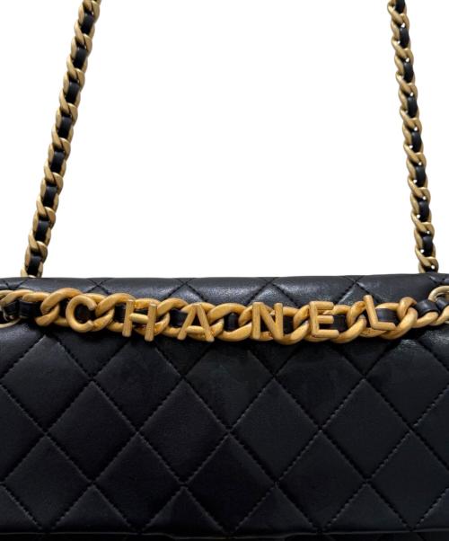 CHANEL（シャネル）CHANEL (シャネル) マトラッセ25 / クラシックフラップロゴチェーンショルダーバッグ ブラック サイズ:25の古着・服飾アイテム