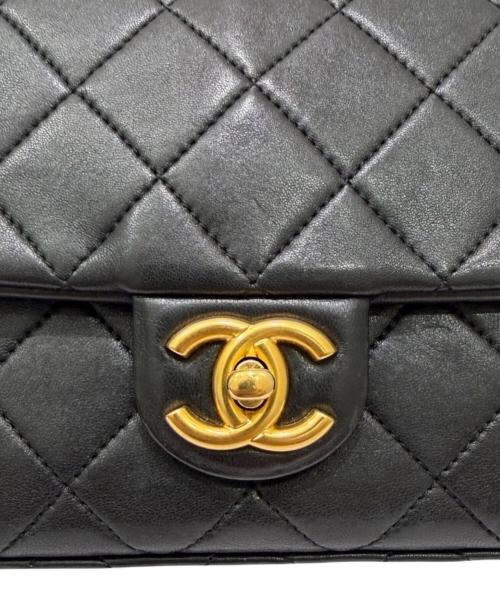 CHANEL（シャネル）CHANEL (シャネル) マトラッセ25 / クラシックフラップロゴチェーンショルダーバッグ ブラック サイズ:25の古着・服飾アイテム