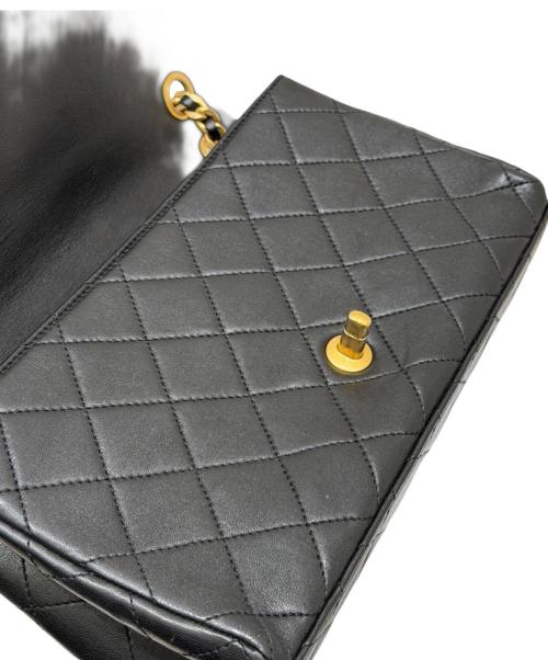 CHANEL（シャネル）CHANEL (シャネル) マトラッセ25 / クラシックフラップロゴチェーンショルダーバッグ ブラック サイズ:25の古着・服飾アイテム