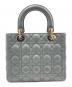 Christian Dior (クリスチャン ディオール) LADY DIOR ミディアム ハンドバッグ グレー サイズ:ミディアム：480000円