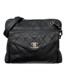CHANEL（シャネル）の古着「フラップポケットチェーンショルダートートバッグ」｜ブラック