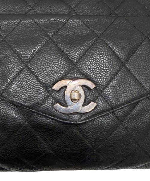 CHANEL（シャネル）CHANEL (シャネル) フラップポケットチェーンショルダートートバッグ ブラックの古着・服飾アイテム