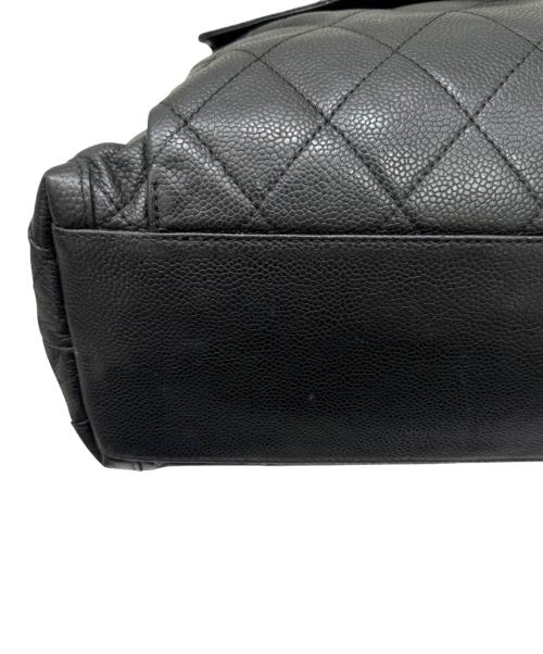 CHANEL（シャネル）CHANEL (シャネル) フラップポケットチェーンショルダートートバッグ ブラックの古着・服飾アイテム
