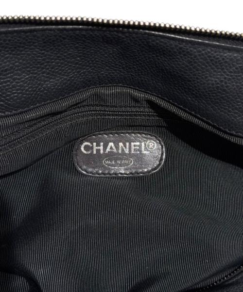 CHANEL（シャネル）CHANEL (シャネル) フラップポケットチェーンショルダートートバッグ ブラックの古着・服飾アイテム