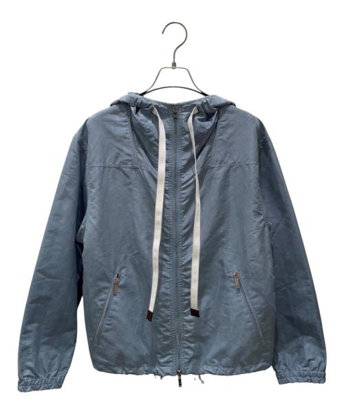 LOUIS VUITTON（ルイ ヴィトン）LOUIS VUITTON (ルイ ヴィトン) モノグラムフーデットジャケット スカイブルー サイズ:32の古着・服飾アイテム