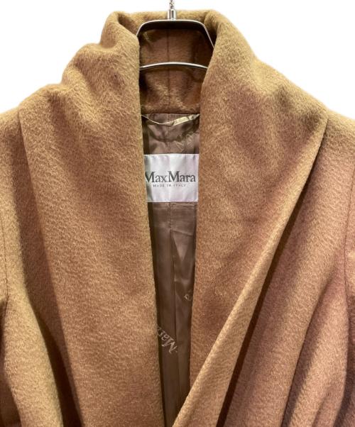 MaxMara（マックスマーラ）MaxMara (マックスマーラ) ベルト付き ロングコート/10861553 00 ブラウン サイズ:36の古着・服飾アイテム
