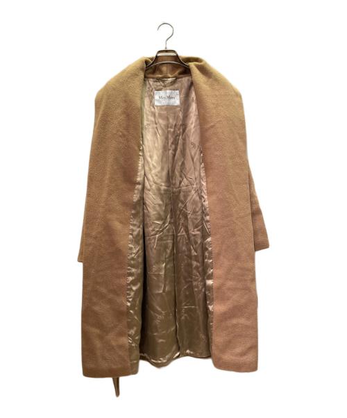 MaxMara（マックスマーラ）MaxMara (マックスマーラ) ベルト付き ロングコート/10861553 00 ブラウン サイズ:36の古着・服飾アイテム