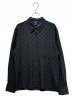 LOUIS VUITTONルイ ヴィトン）の古着「Monogram silk shirt/モノグラムシルクシャツ/RW221B XGR FMTO62」｜ブラック