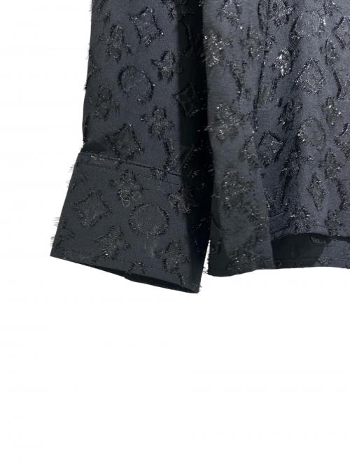 LOUIS VUITTON（ルイ ヴィトン）LOUIS VUITTON (ルイ ヴィトン) Monogram silk shirt/モノグラムシルクシャツ/RW221B XGR FMTO62 ブラック サイズ:40の古着・服飾アイテム