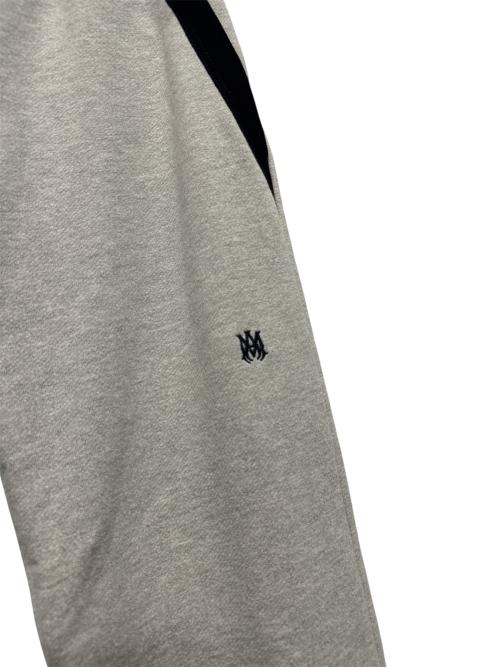 AMIRI（アミリ）AMIRI (アミリ) レザー切替スウェットパンツ グレー サイズ:40の古着・服飾アイテム