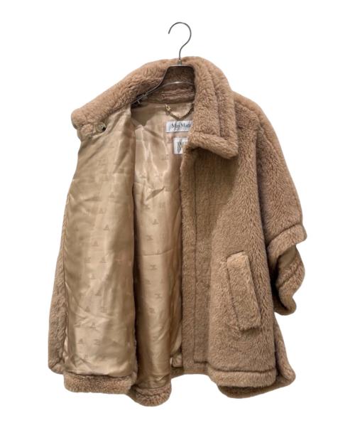 MaxMara（マックスマーラ）MaxMara (マックスマーラ) テディベアポンチョ ベージュ サイズ:165/88Aの古着・服飾アイテム