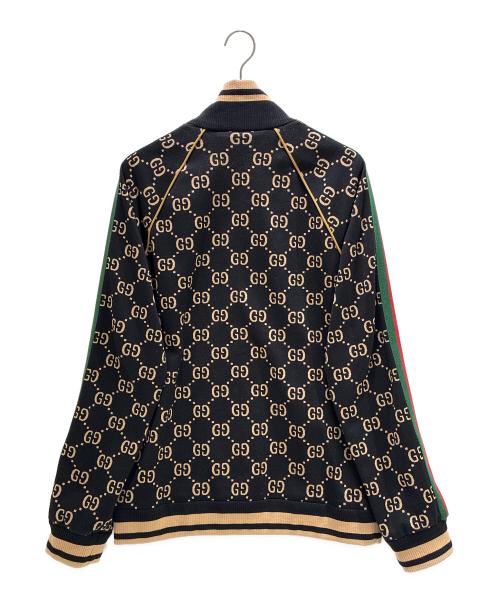 GUCCI（グッチ）GUCCI (グッチ) GG Jacquard Track Jacket/GGジャガードトラックジャケット/695955 XJEEI ブラック サイズ:XLの古着・服飾アイテム