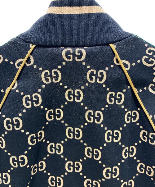 GUCCI（グッチ）GUCCI (グッチ) GG Jacquard Track Jacket/GGジャガードトラックジャケット/695955 XJEEI ブラック サイズ:XLの古着・服飾アイテム