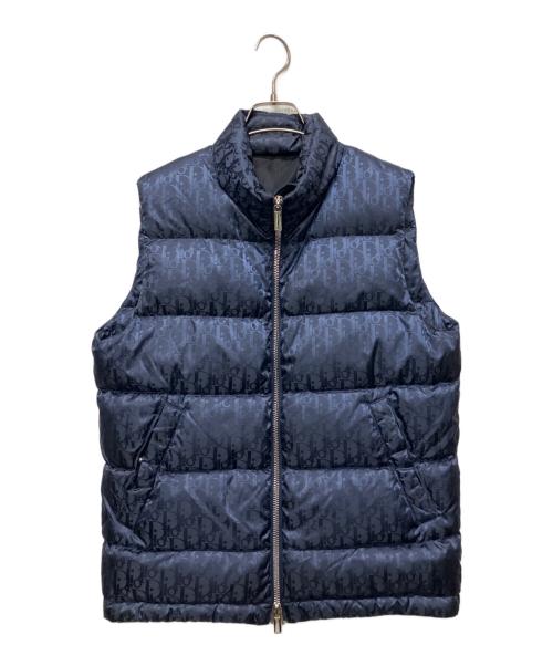 Dior（ディオール）Dior (ディオール) オブリークダウンベスト ネイビー サイズ:44の古着・服飾アイテム