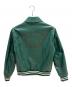 CELINE (セリーヌ) Leather Varsity Jacket/レザーアワードジャケット/2ED80132O グリーン サイズ:36：260000円
