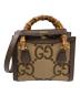 GUCCI（グッチ）の古着「ジャンボGG ダイアナ バンブーハンドルハンドバッグ」｜ベージュ
