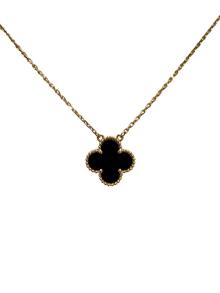 VAN CLEEF & ARPELS（ヴァンクリーフ＆アーペル）の古着「ヴィンテージ アルハンブラネックレス ブラックオニキス」