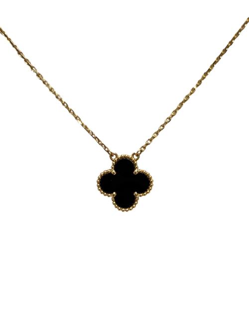 VAN CLEEF & ARPELS（ヴァンクリーフ＆アーペル）VAN CLEEF & ARPELS (ヴァンクリーフ＆アーペル) ヴィンテージ アルハンブラネックレス ブラックオニキス サイズ:-の古着・服飾アイテム