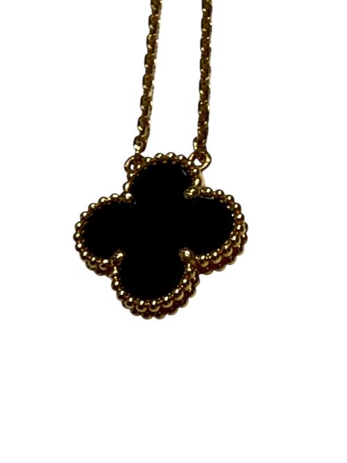 VAN CLEEF & ARPELS（ヴァンクリーフ＆アーペル）VAN CLEEF & ARPELS (ヴァンクリーフ＆アーペル) ヴィンテージ アルハンブラネックレス ブラックオニキス サイズ:-の古着・服飾アイテム