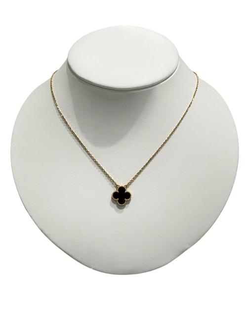 VAN CLEEF & ARPELS（ヴァンクリーフ＆アーペル）VAN CLEEF & ARPELS (ヴァンクリーフ＆アーペル) ヴィンテージ アルハンブラネックレス ブラックオニキス サイズ:-の古着・服飾アイテム