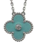 VAN CLEEF & ARPELSヴァンクリーフ＆アーペル）の古着「ヴィンテージアルハンブラ セーブル1Pダイヤ/Vintage Alhambra Celadon Green 1P Diamond/VCARP9RU00」