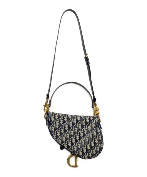 Christian Dior（クリスチャン ディオール）Christian Dior (クリスチャン ディオール) オブリークジャガードサドルバッグ ベージュ サイズ:-の古着・服飾アイテム