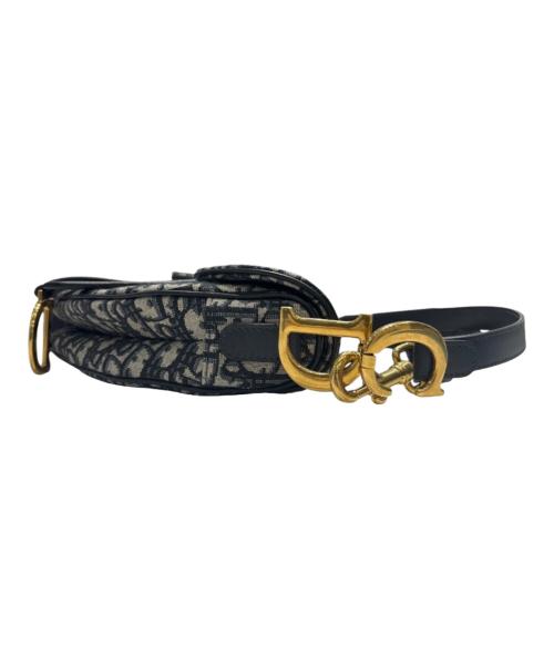 Christian Dior（クリスチャン ディオール）Christian Dior (クリスチャン ディオール) オブリークジャガードサドルバッグ ベージュ サイズ:-の古着・服飾アイテム