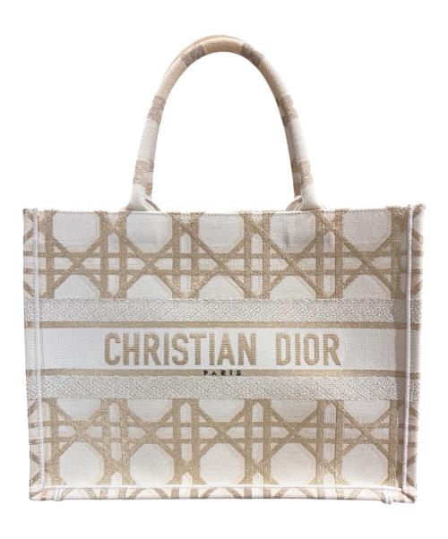 Christian Dior（クリスチャン ディオール）Christian Dior (クリスチャン ディオール) ブックトート ミディアム カーナジュ アイボリー サイズ:ミディアムの古着・服飾アイテム