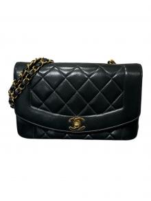 CHANEL（シャネル）の古着「ダイアナフラップチェーンショルダーバッグ」｜ブラック