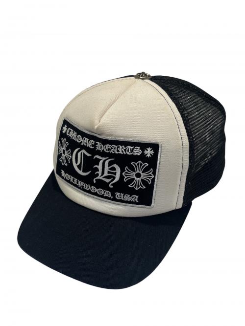 CHROME HEARTS（クロムハーツ）CHROME HEARTS (クロムハーツ) CHトラッカーキャップ ブラック×ホワイト サイズ:SIZE ONE(53-60)の古着・服飾アイテム