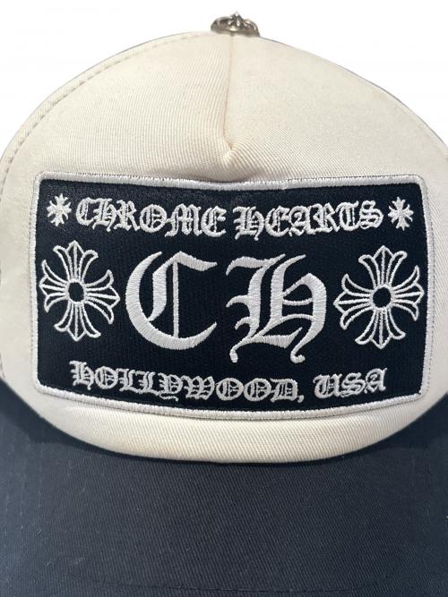 CHROME HEARTS（クロムハーツ）CHROME HEARTS (クロムハーツ) CHトラッカーキャップ ブラック×ホワイト サイズ:SIZE ONE(53-60)の古着・服飾アイテム