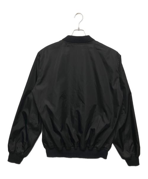 PRADA（プラダ）PRADA (プラダ) Re-Nylon トライアングルロゴプレートライト ボンバージャケット ブラック サイズ:54の古着・服飾アイテム