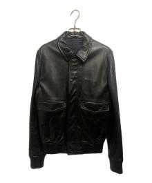 DIOR HOMME（ディオール オム）の古着「レザーフライトジャケット」｜ブラック